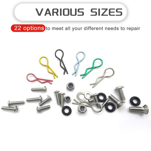 1008PCS Universal RC Screw Kit Screws Assortment Set 304 Stainless Steel Hardware Fasteners for  Scale RC Cars Trucks Crawler